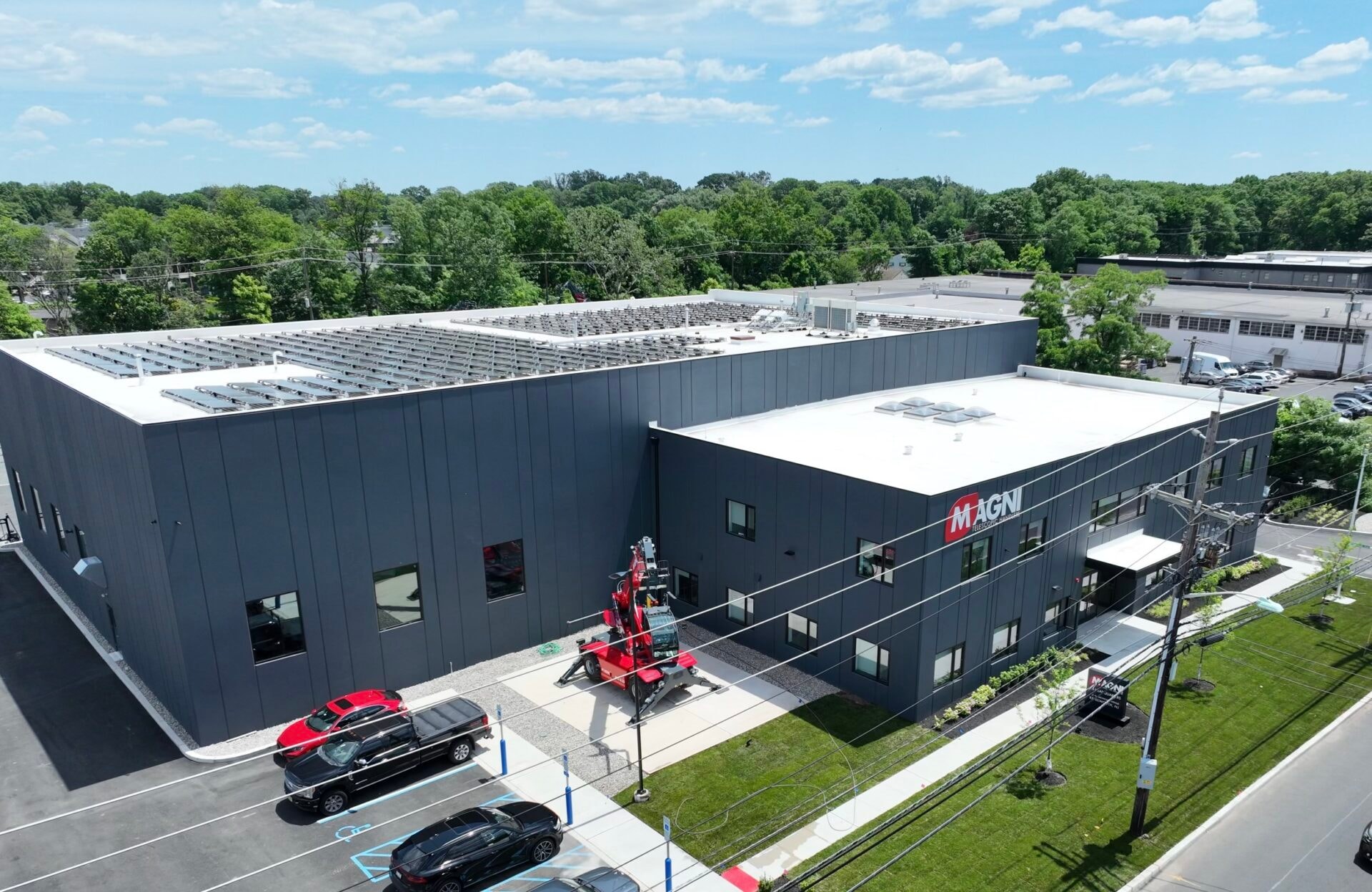 Modern commercial building constructed by Moore Construction