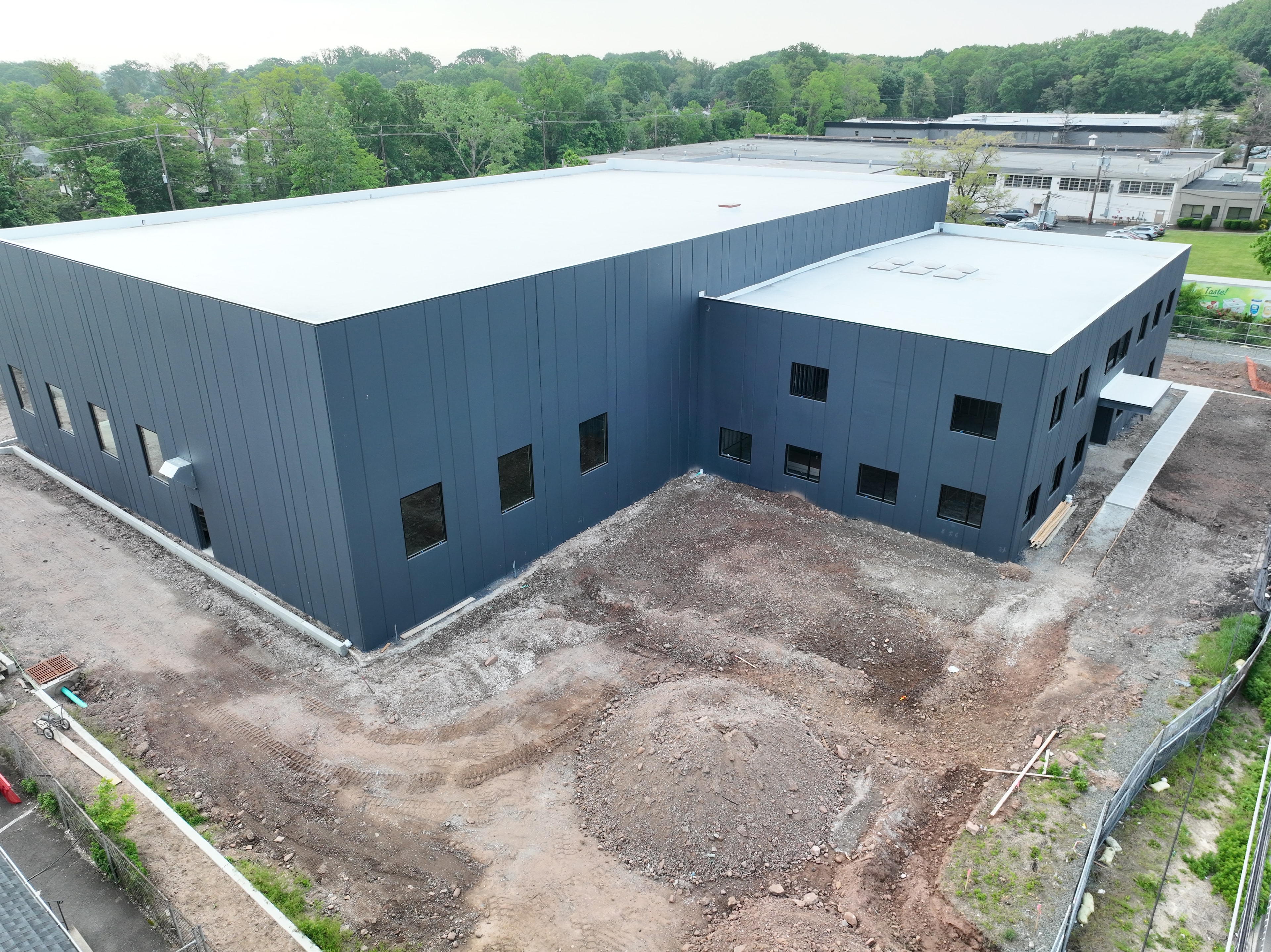 Aerial view of Magni America headquarters under construction in Kenilworth, NJ